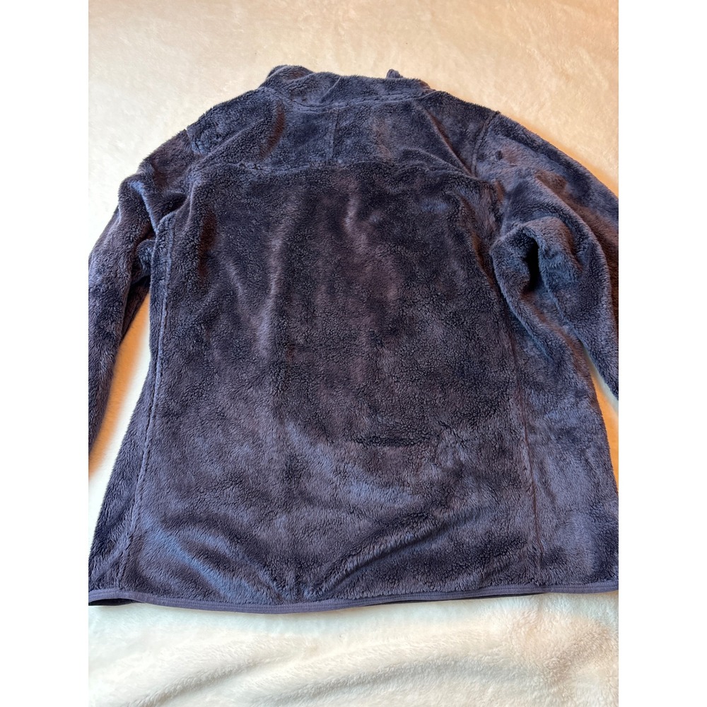 The North Face Osito Fleece Pullover Dark Purple Snap Neck Women XL - Picture 4 of 4